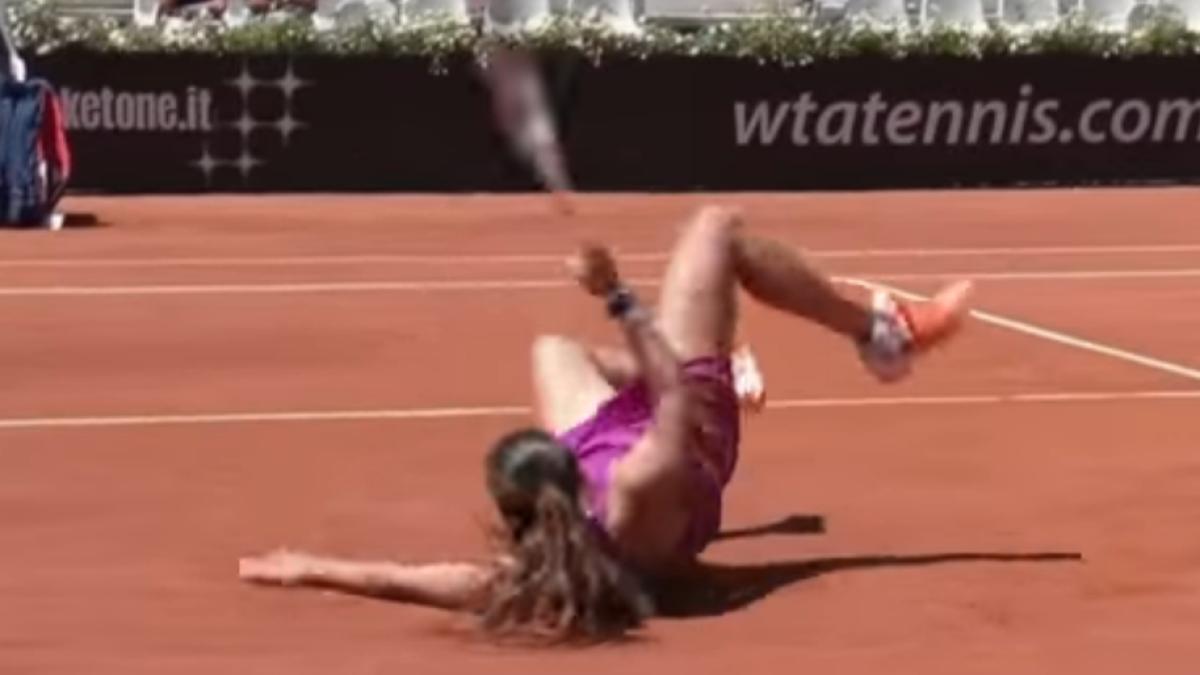 moment dramatic la turneul de la roma accidentare grava video