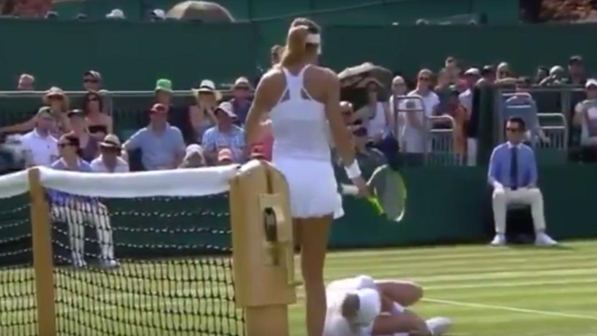 accidentare bethanie mattek sands la wimbledon momente groaznice video