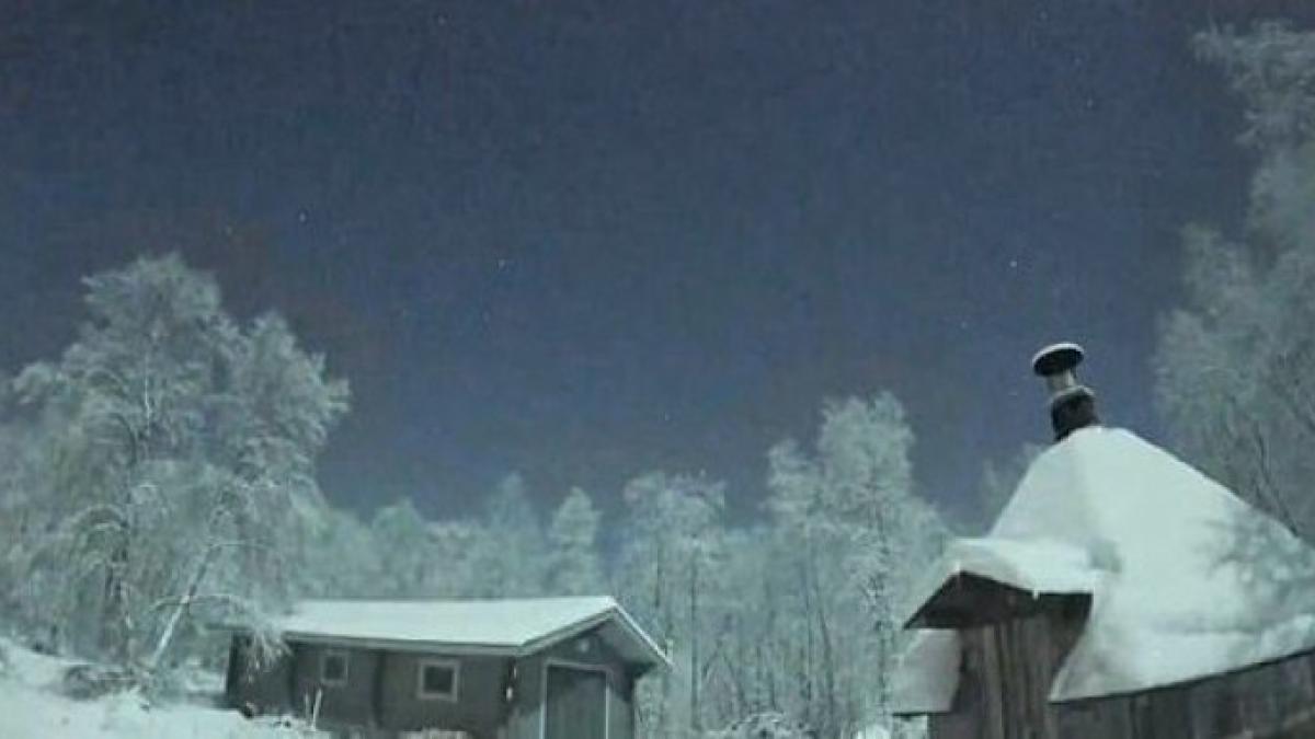 meteorit cazut in laponia video