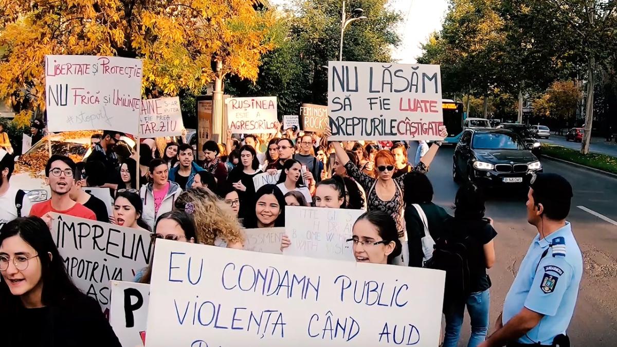 reportaj video marsul impreuna pentru siguranta femeilor din bucuresti