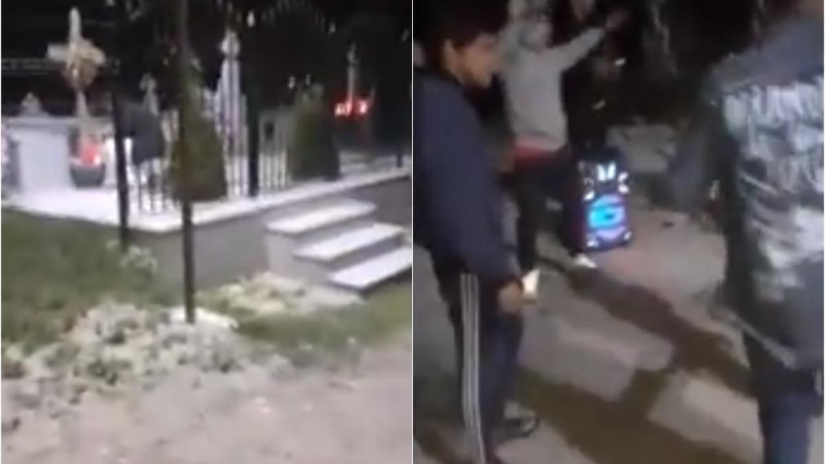 petrecere in cimitir in noaptea de inviere sa danseze si mortii ba live pe facebook video