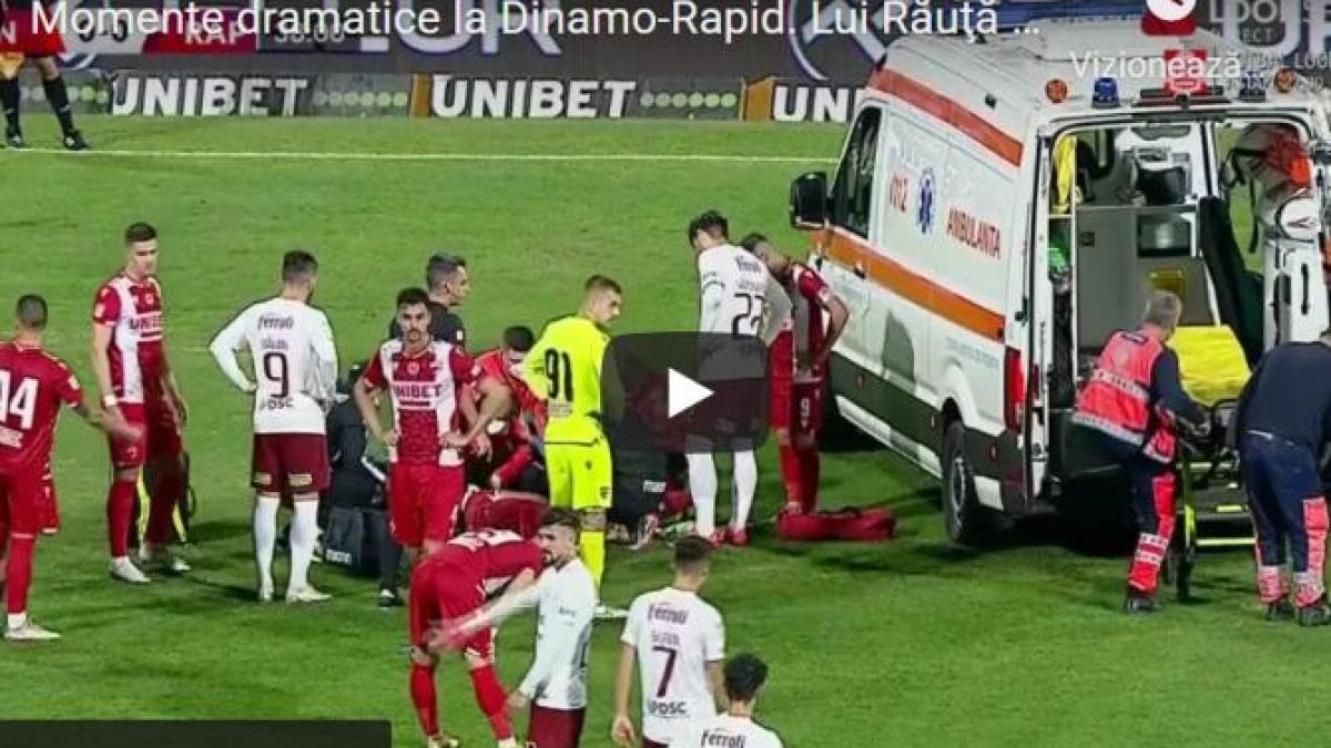 scene-de-groaza-la-dinamo-rapid--alexandru-rauta-s-a-prabusit-pe-teren--a-fost-urcat-in-ambulanta-cu-masca-de-oxigen-video_80989900