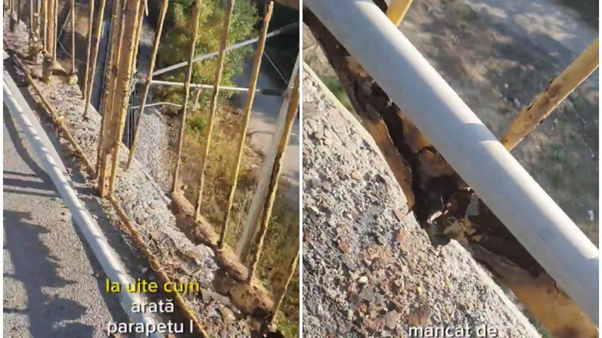 cum-se-poate-intampla-o-tragedie--parapet-de-protectie--mancat-de-rugina--pe-un-pod-din-buftea-video_43757500