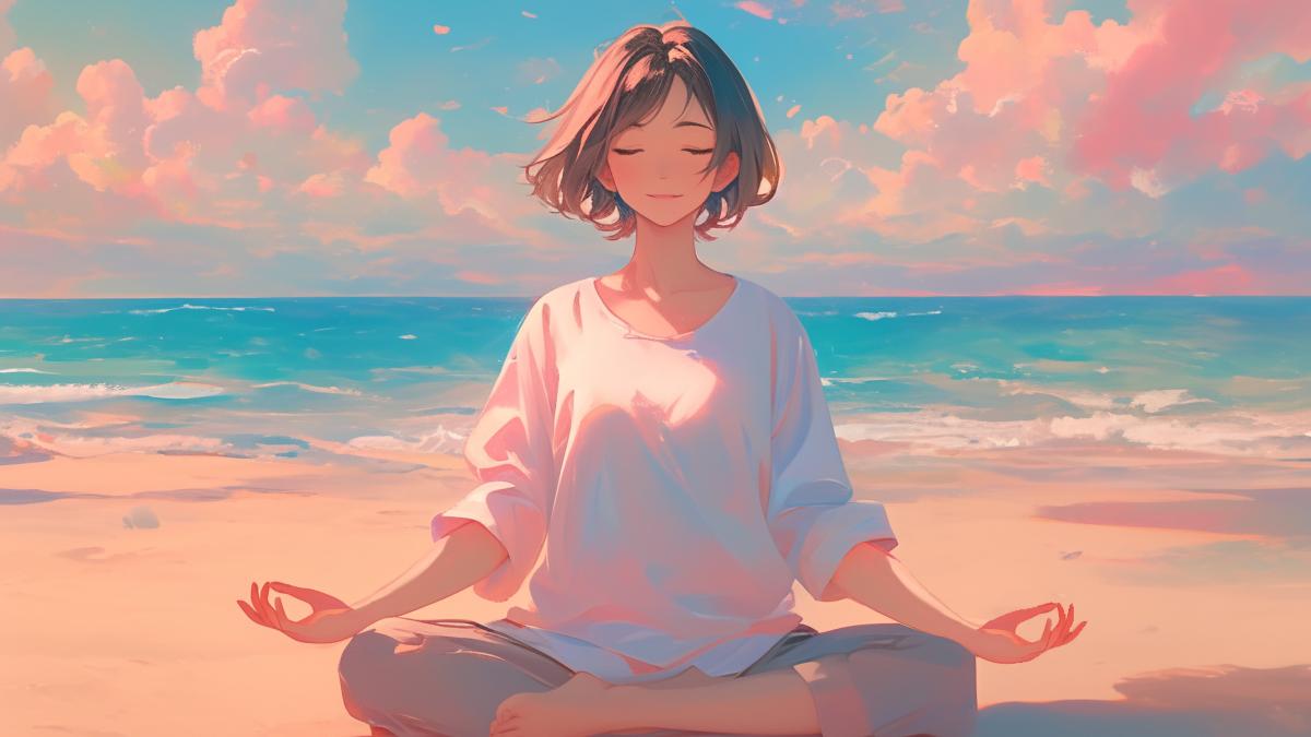 anime-style-character-meditating-contemplating-mindfulness_13215400