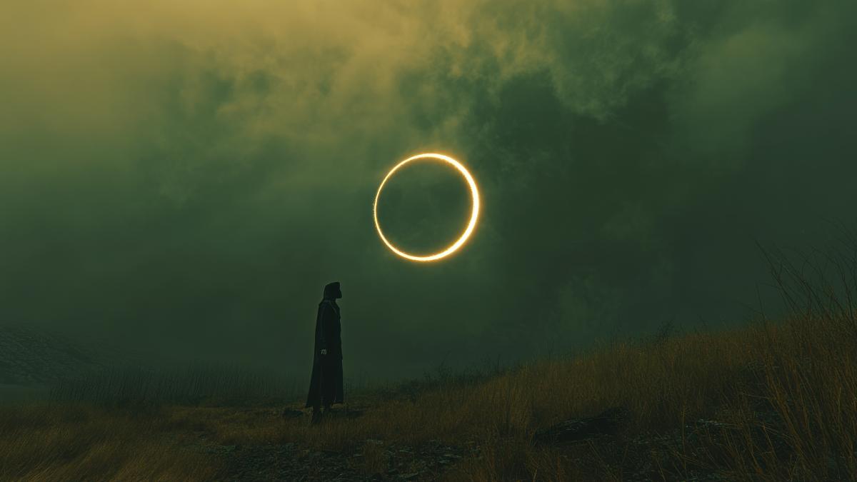 solitary-figure-stands-surreal-landscape-gazing-glowing-ring-sky_29366000