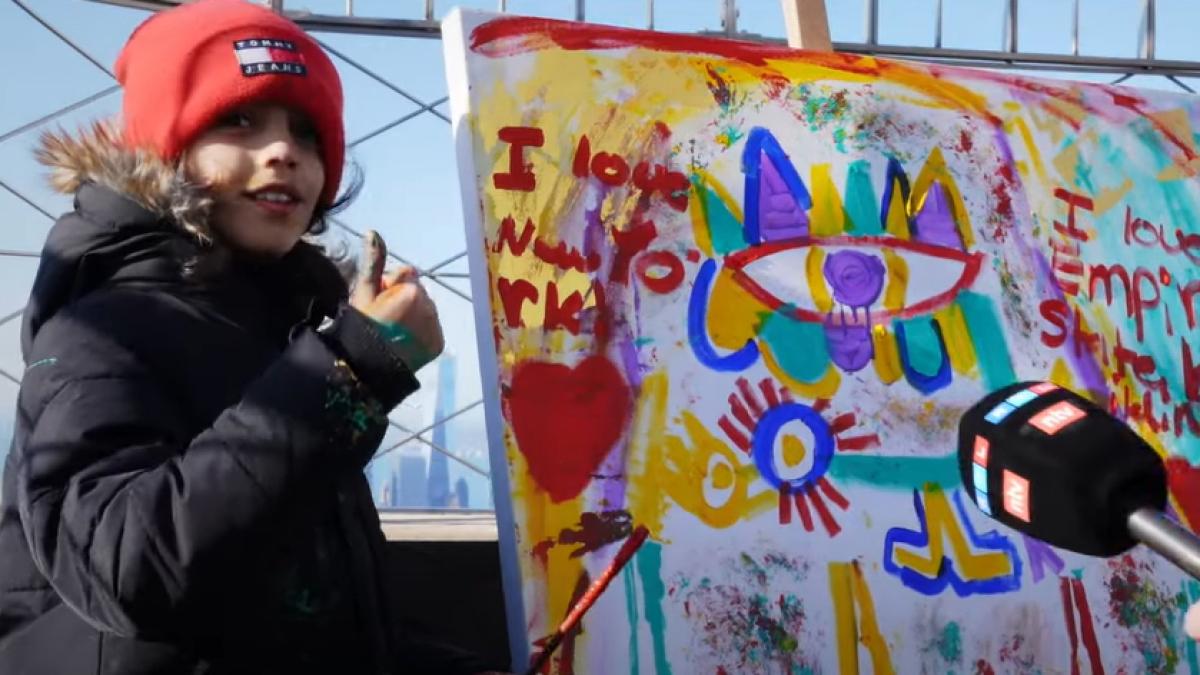 Băiat de 12 ani, fenomen în lumea artei. Picturi evaluate la zeci de mii de euro Banii nu sunt importanți pentru mine