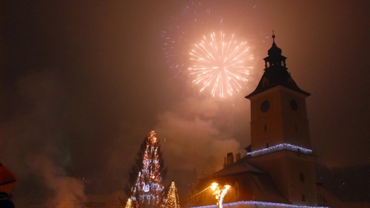 brasov revelion foc de artificii