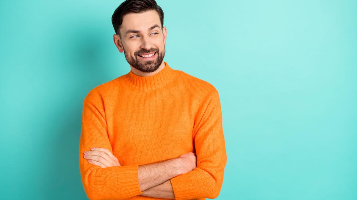 bluza de barbati oranj