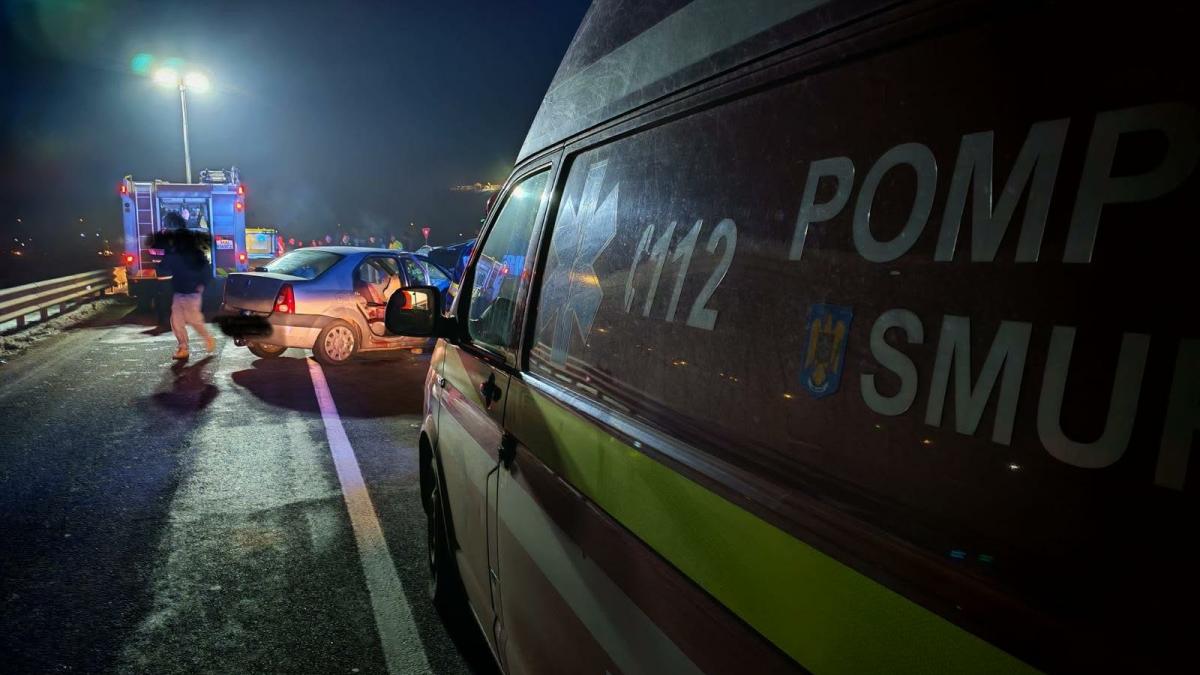 Accident mortal între Simeria și Orăștie, pe DN7 / Foto ISU Hunedoara