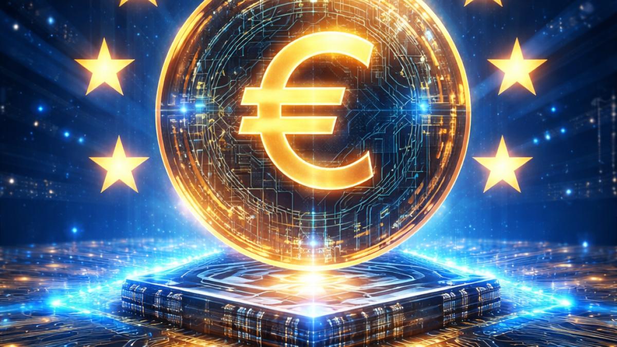 Euro digital - Fotografie realizată cu AI