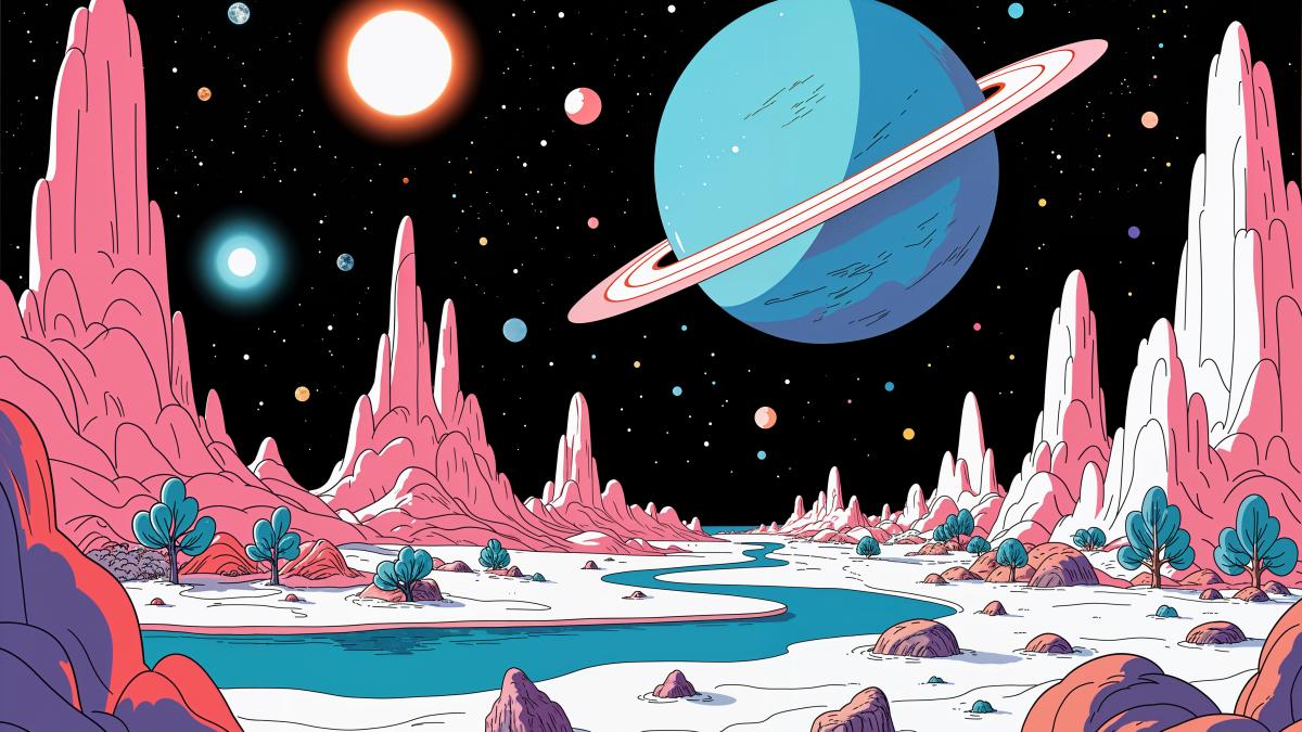 peisaj suprarealist spatiu