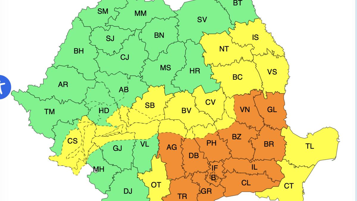 alerta de cod portocaliu