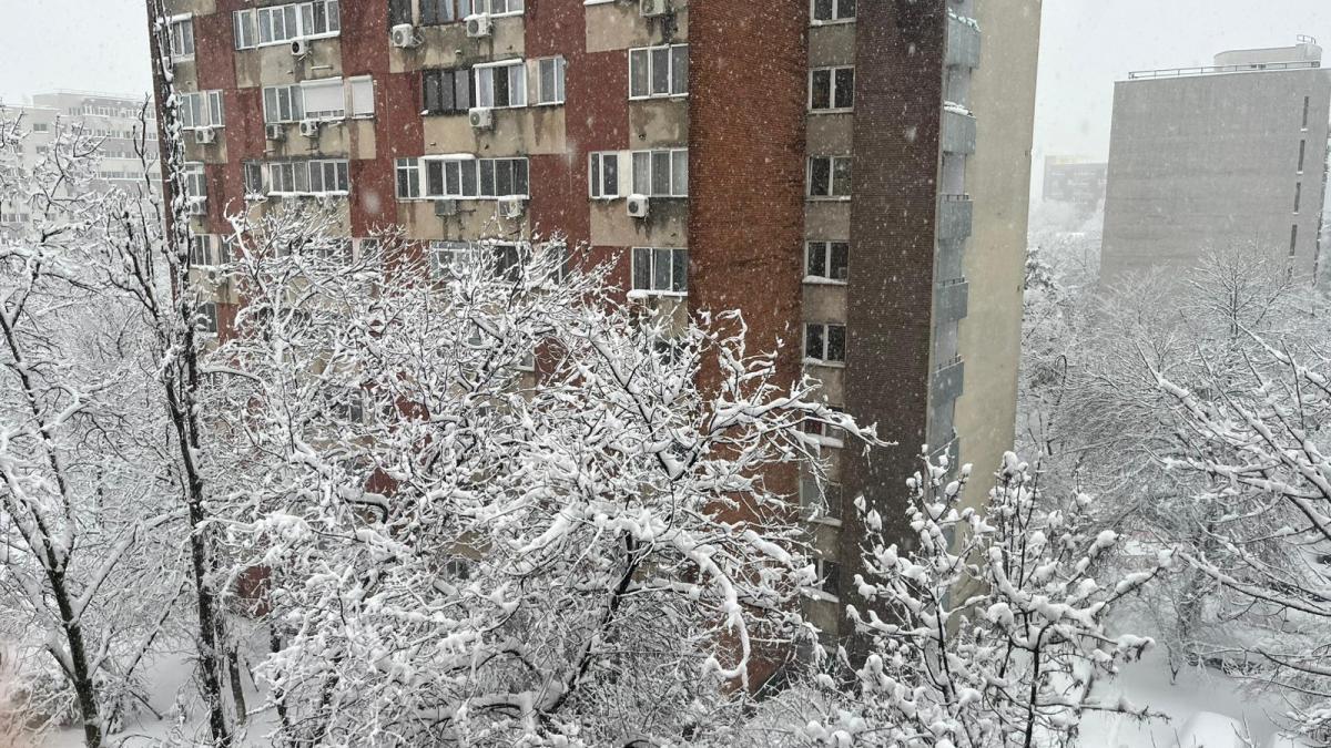 Școli închise, zăpadă