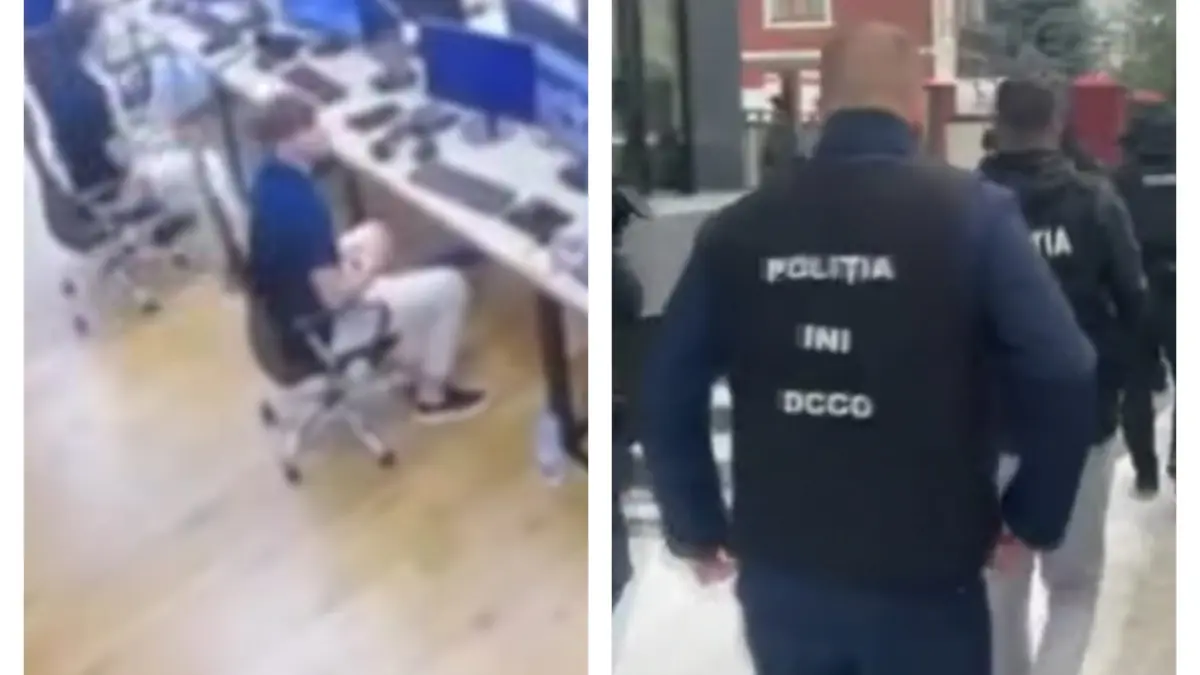 imagine de la operatiunea comuna de destructurare a grupării infracționale