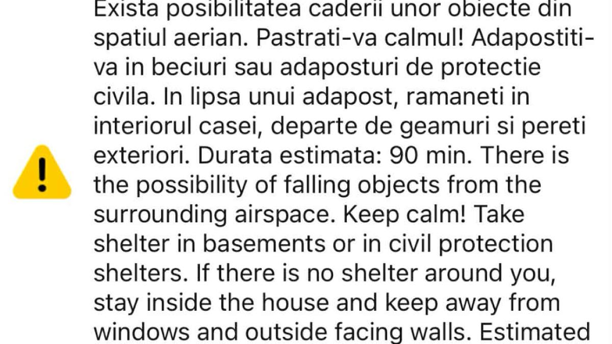 Alertă extremă în Galați: Adăpostiți-vă în beciuri
