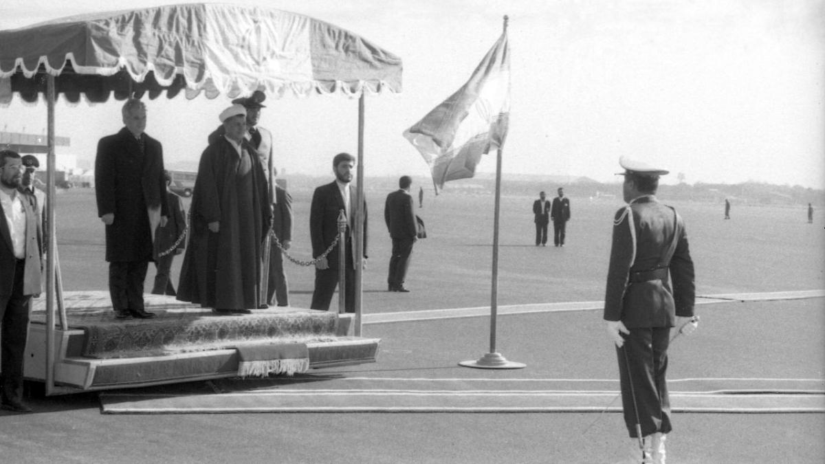 Ceausescu vizita in Iran