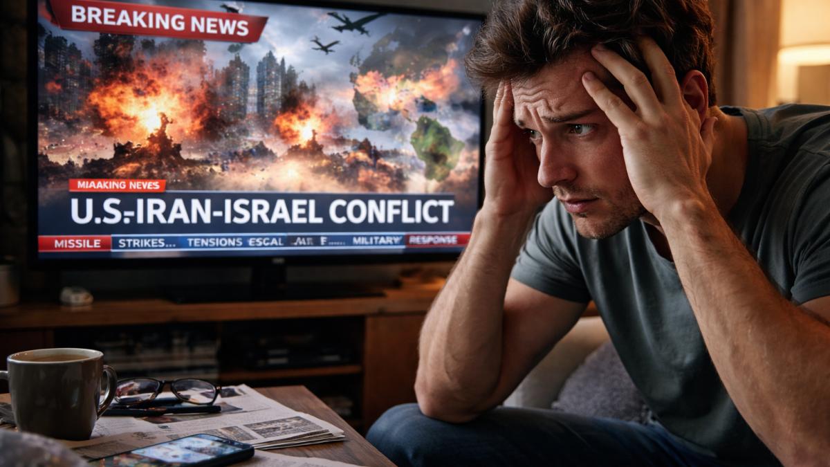 Cum ne macină psihic avalanșa de știri despre conflictul SUA-Iran-Israel - Fotografie generata cu AI