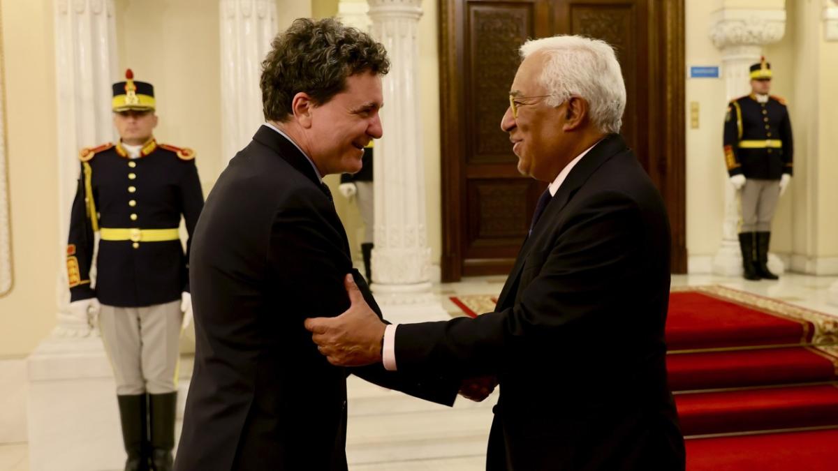 Nicușor Dan a discutat cu Antonio Costa despre prioritățile României înaintea summitului UE - Agerpres