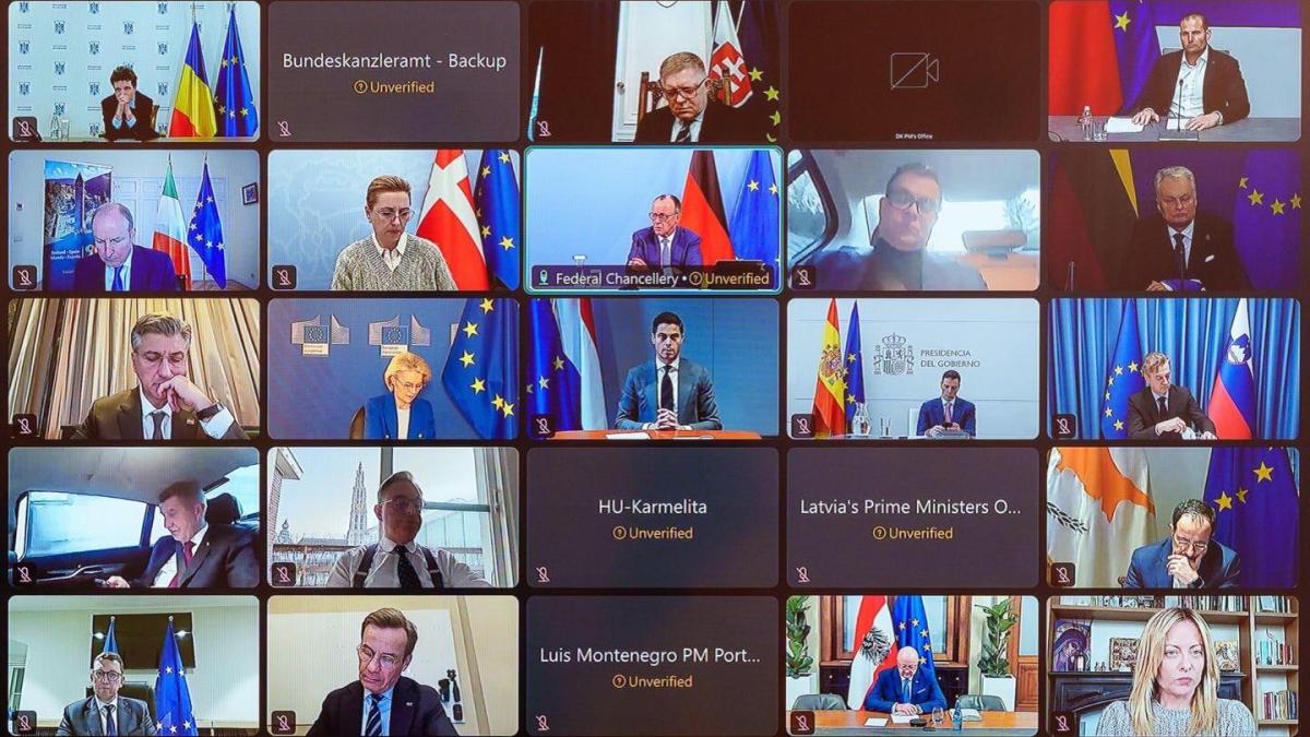 Nicușor Dan discută cu liderii europeni despre prețurile la energie și competitivitatea UE - Facebook Nicusor Dan