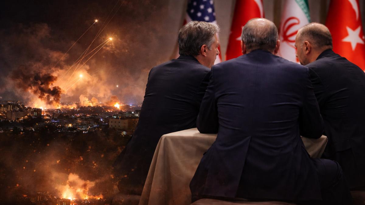 Război în Orientul Mijlociu/ZIUA 13. Hezbollah lovește Israelul, iar Turcia încearcă să medieze conflictul - Imagine realizata cu AI