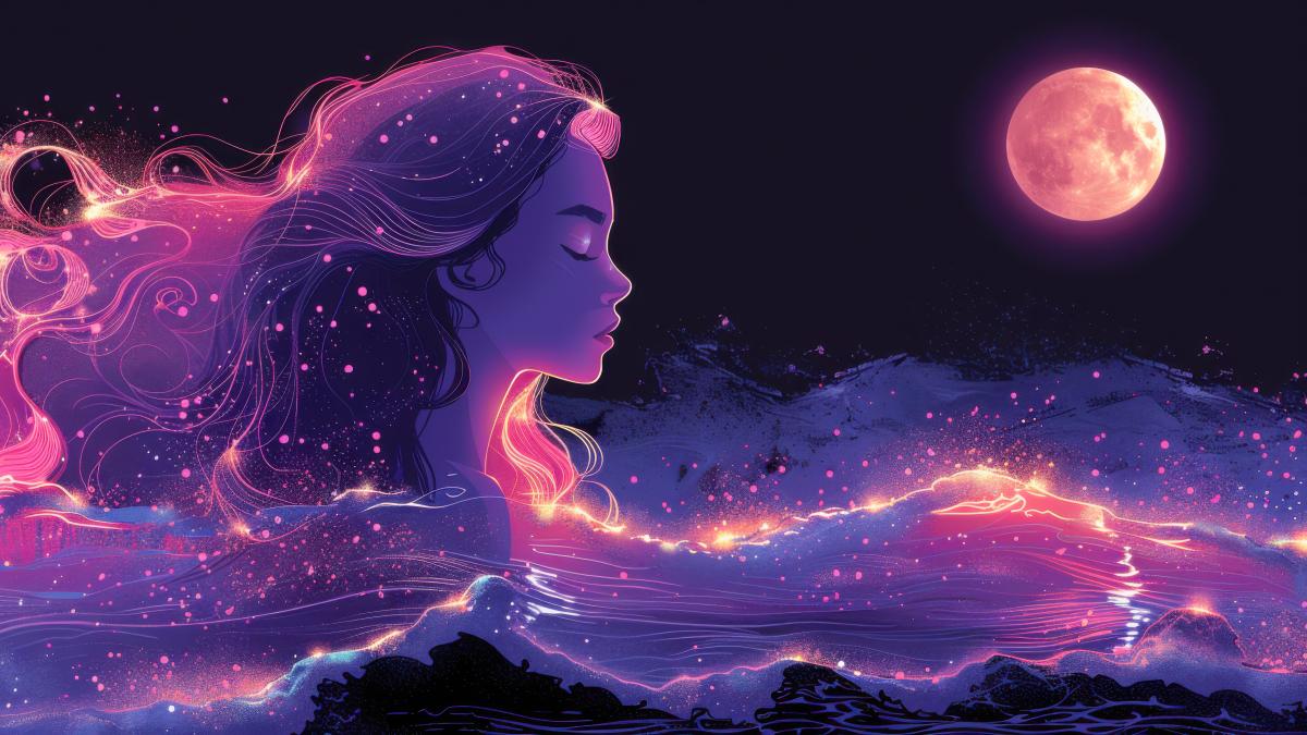 ilustratie chip feminin luna