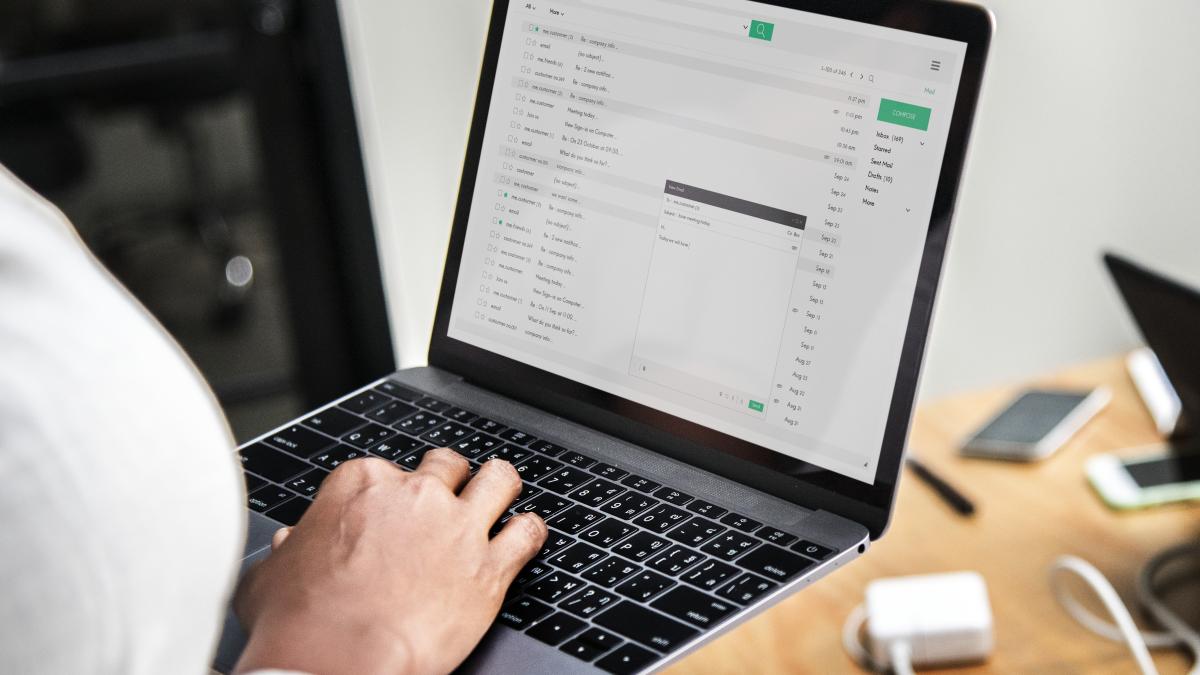 email laptop