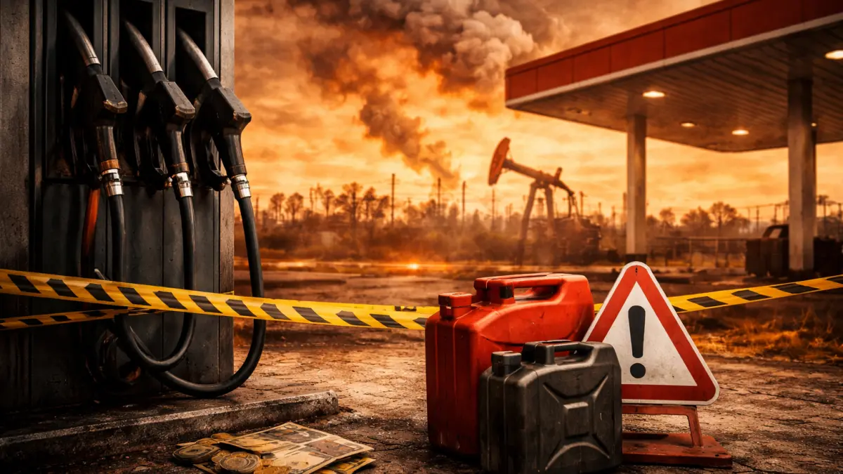Guvernul declară criză pe piața carburanților și impune măsuri de protecție - Imagine realizata cu AI
