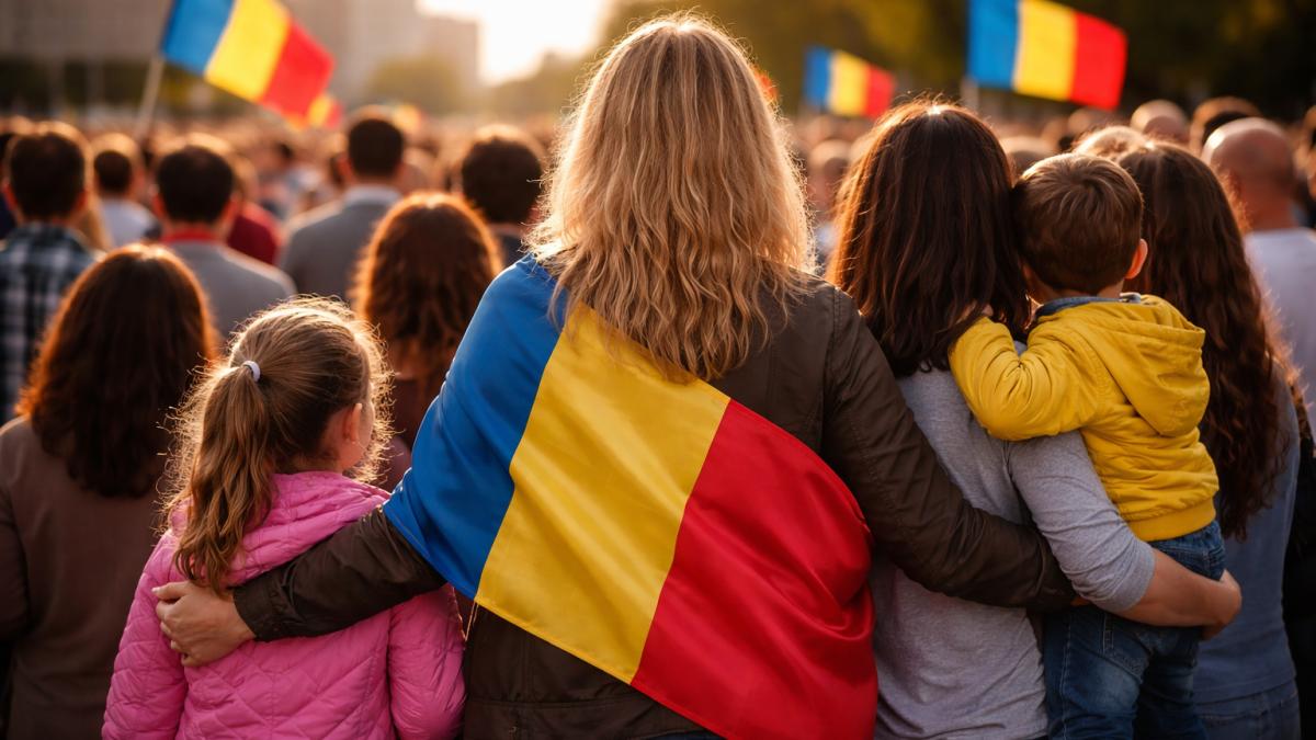 Câți români mai suntem, de fapt? Femeile sunt majoritare, iar copiii tot mai puțini - Imagine realizata cu AI