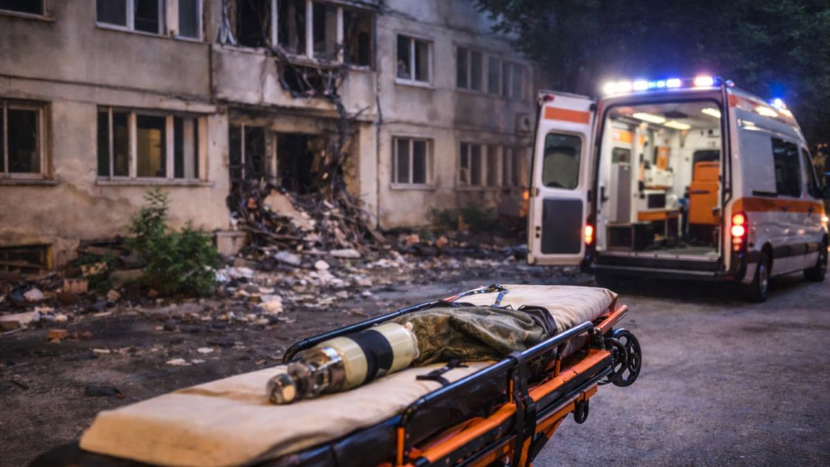 Explozie într-un apartament din Constanța. Un bărbat de 78 de ani a fost rănit - Foto AI