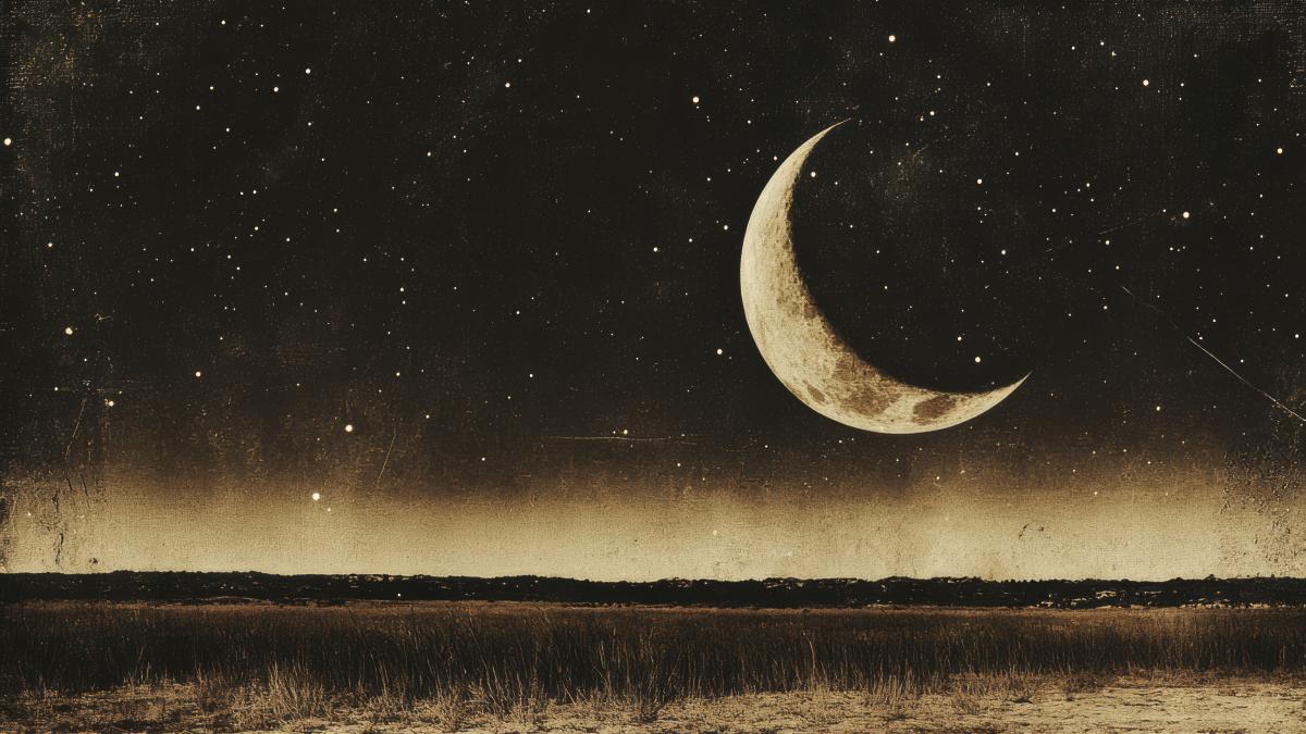 luna noua efect sepia