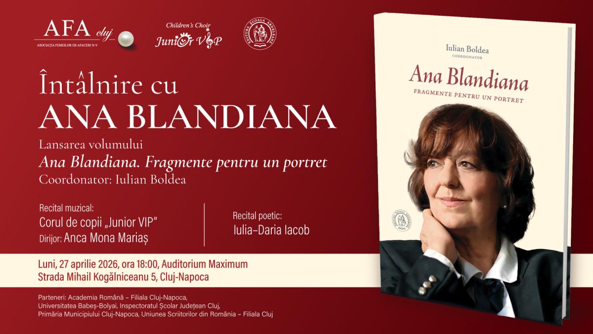 O întâlnire sub semnul luminii și al poeziei. Ana Blandiana la Cluj-Napoca 