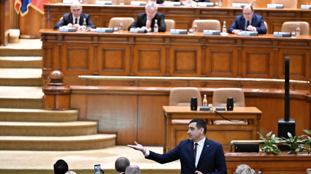 George Simion in Parlament