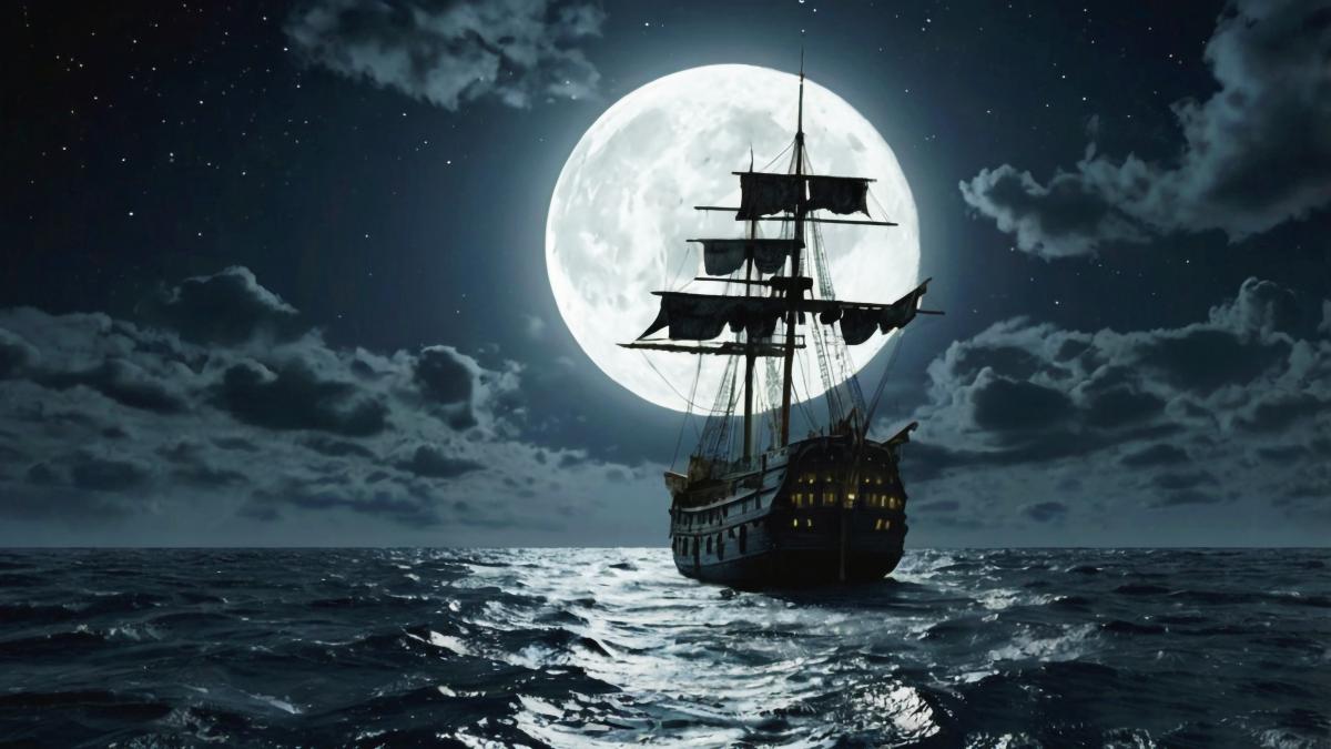 luna plina nava pirati