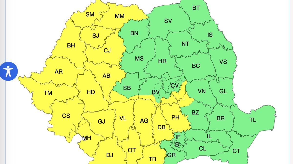 anm alerta meteo cod galben