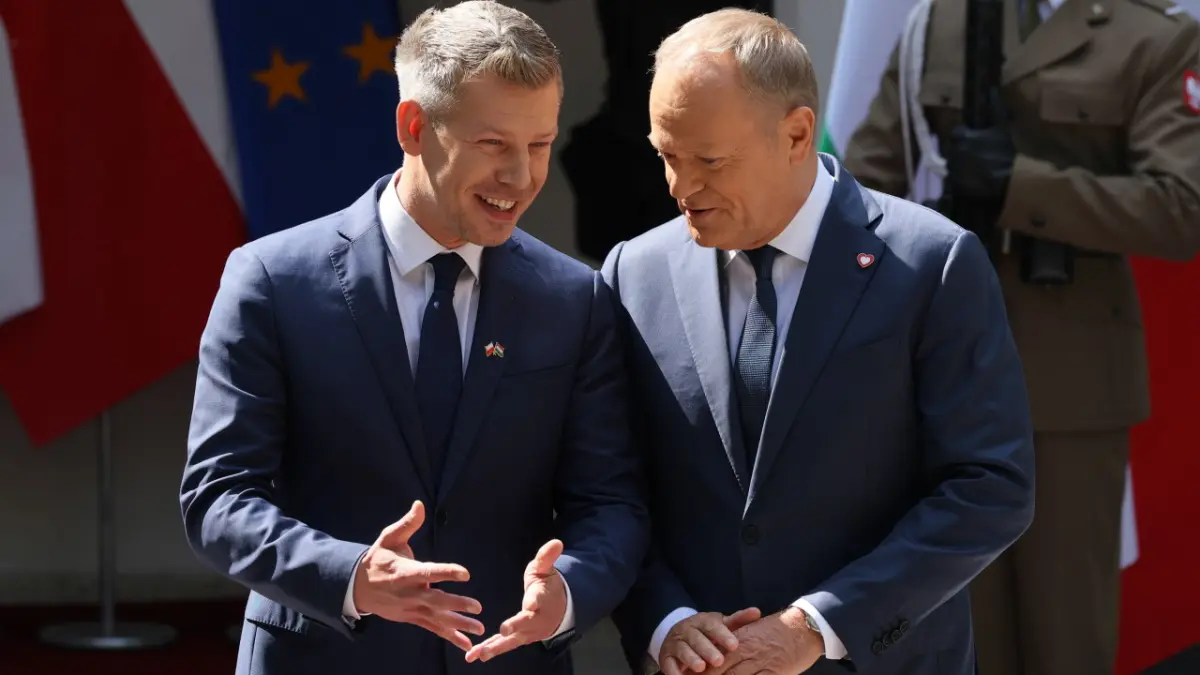 Donald Tusk si Peter Magyar