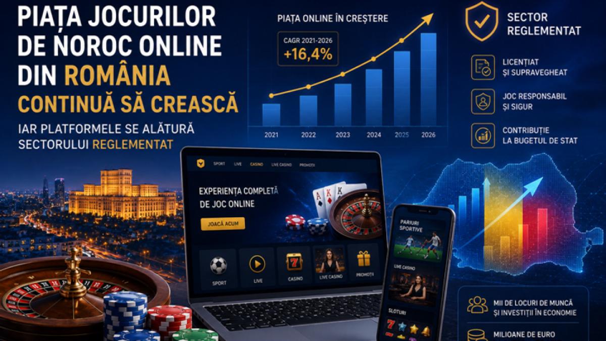 Piața jocurilor de noroc online din România continuă să crească, iar Casinolegal.ro se alătură sectorului reglementat 
