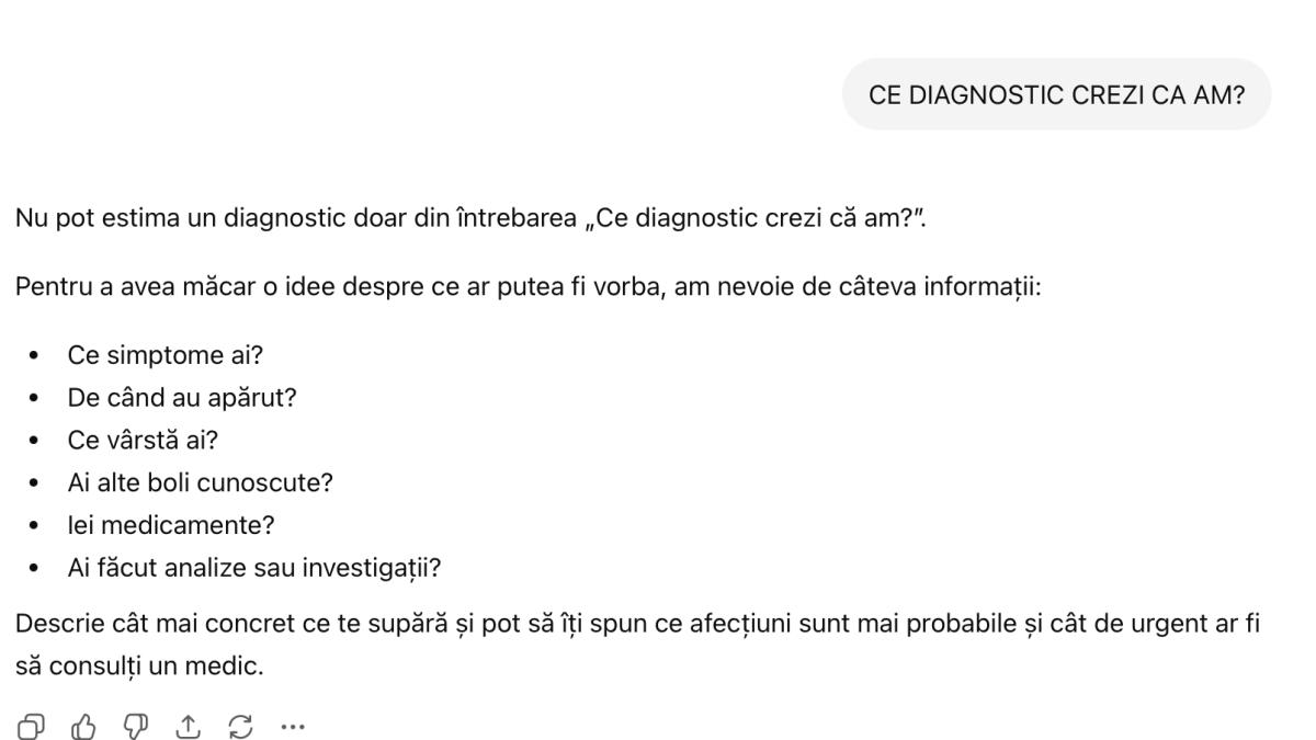 Te iei după ChatGPT când vrei să-ți afli diagnosticul? Atenție! Urmările pot fi fatale