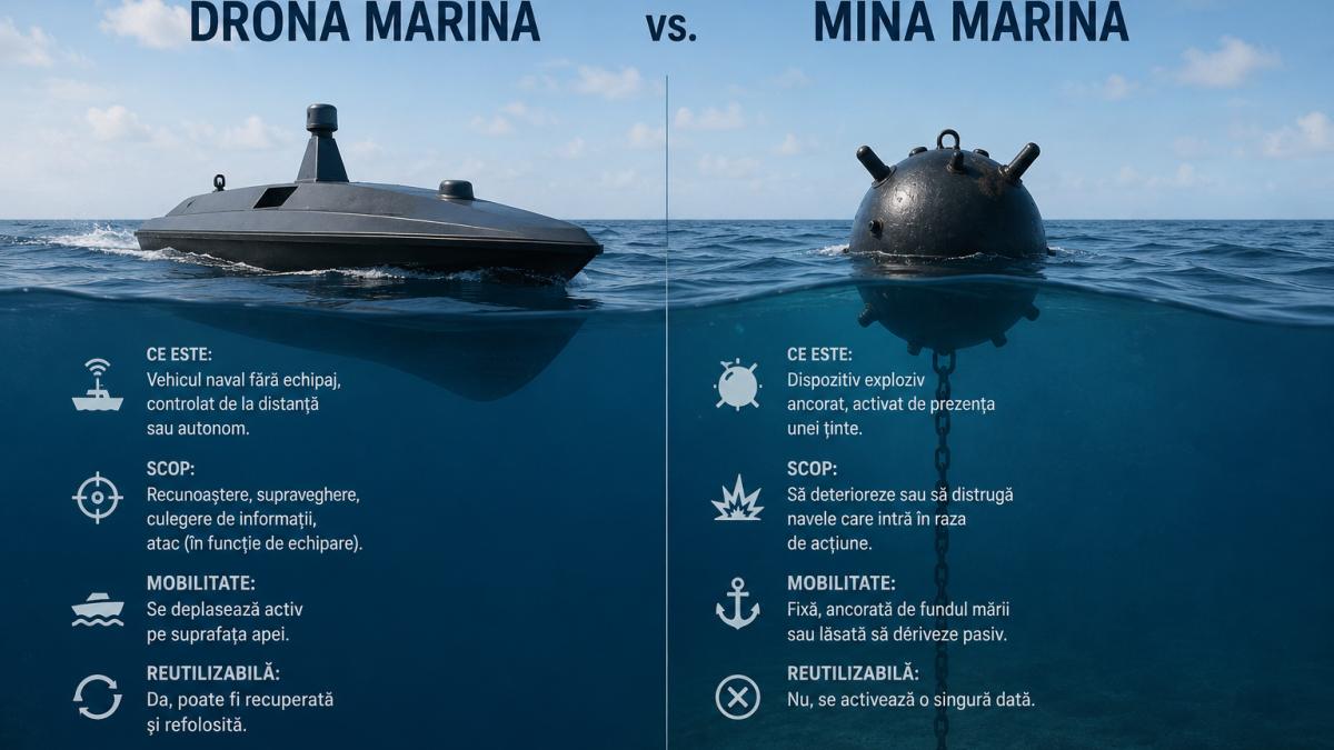 imagine cu drona marina si mina marina