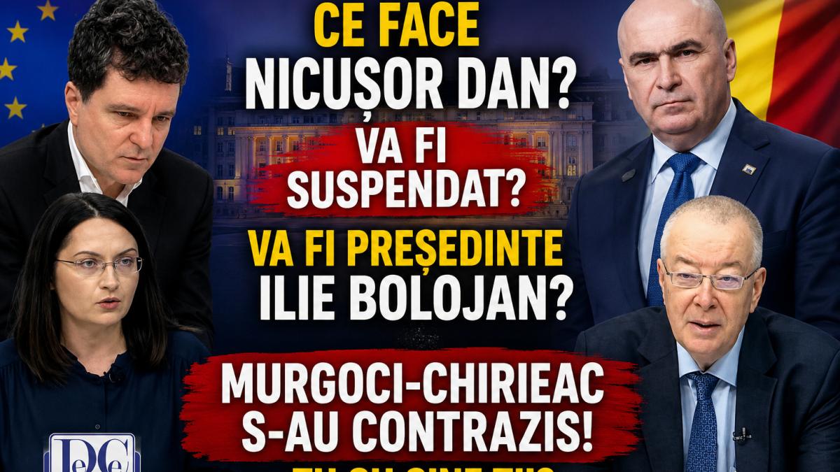 Anca Murgoci, redactor-șef DC News, și Bogdan Chirieac, analist politic, s-au contrazis la DC News. Nicușor Dan va fi suspendat?! Va fi Ilie Bolojan președintele României?