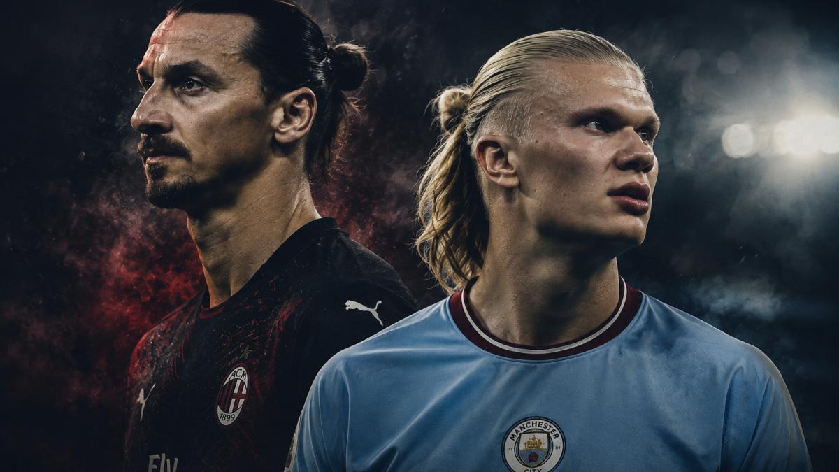 Zlatan i-a spus un singur lucru lui Haaland. De atunci, norvegianul NU și-a mai tăiat părul - Fotografie generată de chatgpt