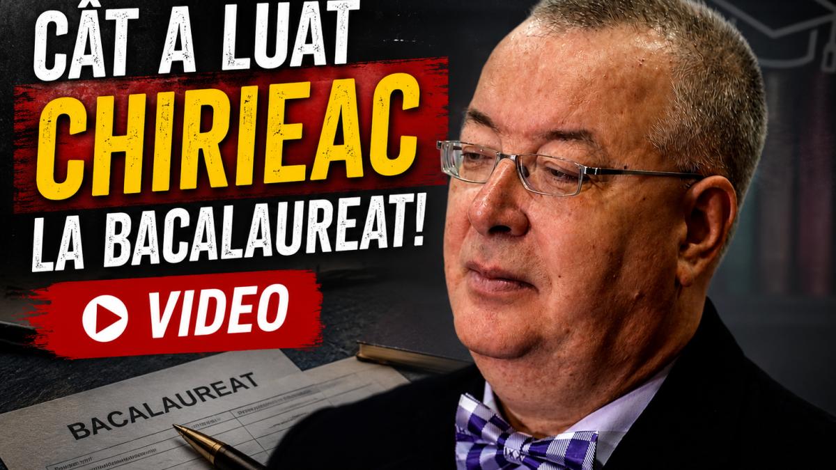 Cât a luat Bogdan Chirieac la bacalaureat. „Vă rog să nu mai spuneți, că râde lumea de mine” / video