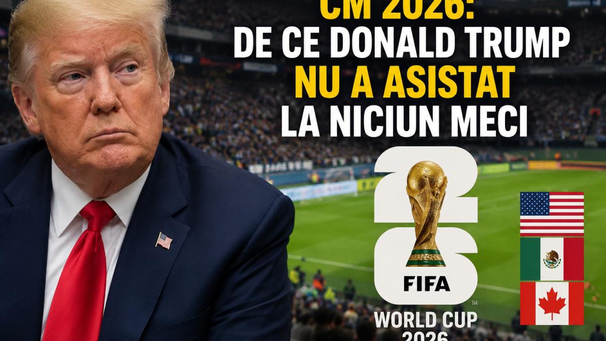 CM 2026: De ce Donald Trump nu a asistat la niciun meci