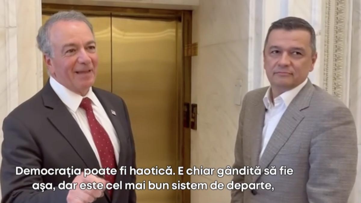Ambasadorul SUA, Darryl Nirenberg, și Sorin Grindeanu