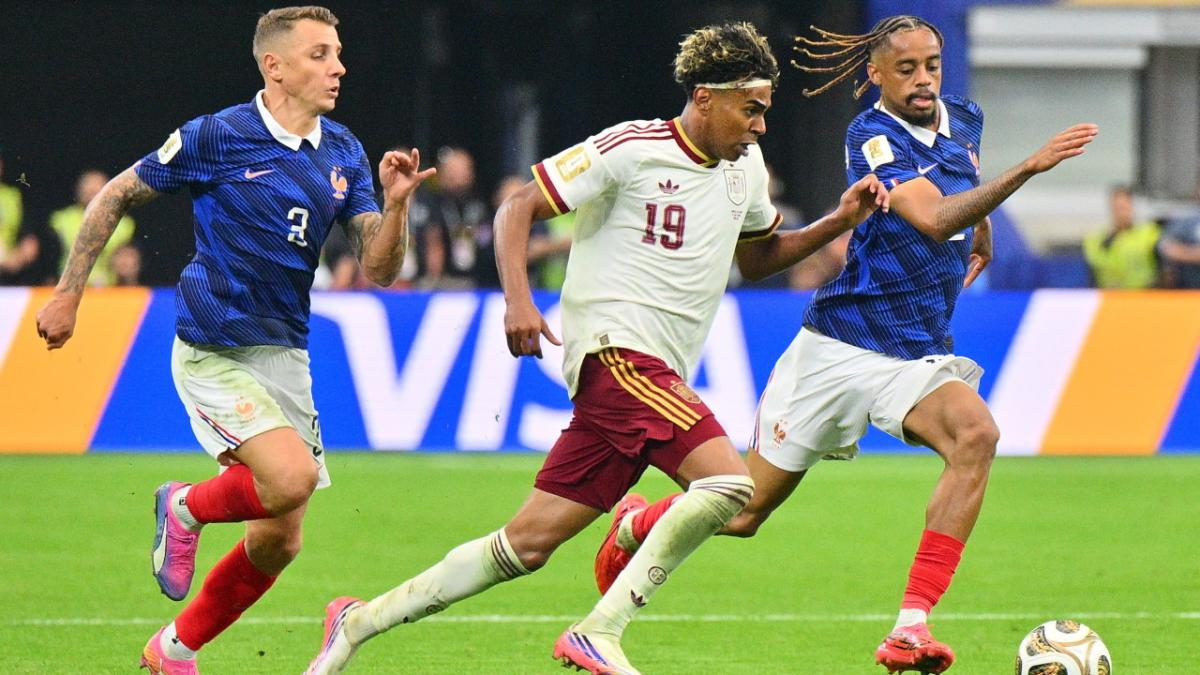 lucas digne, lamine yamal, barcola