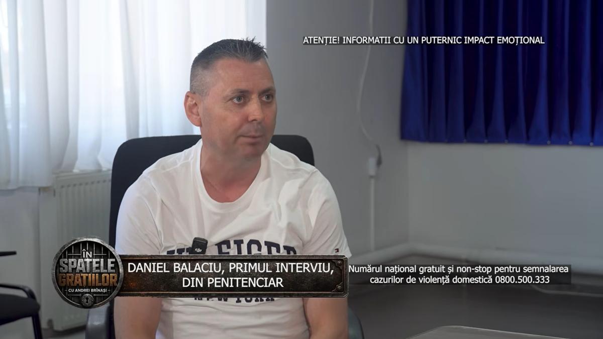 Daniel Balaciu, interviu din închisoare despre atacul asupra Danei Roba