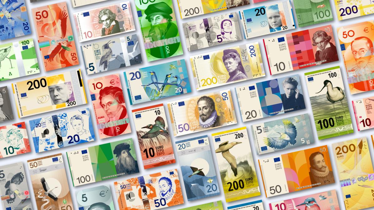 Euro banknotes designs 2026