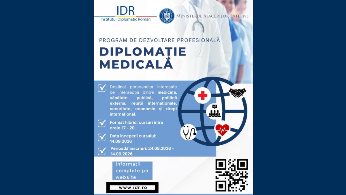 Diplomație Medicală - Program de dezvoltare și perfecționare profesională