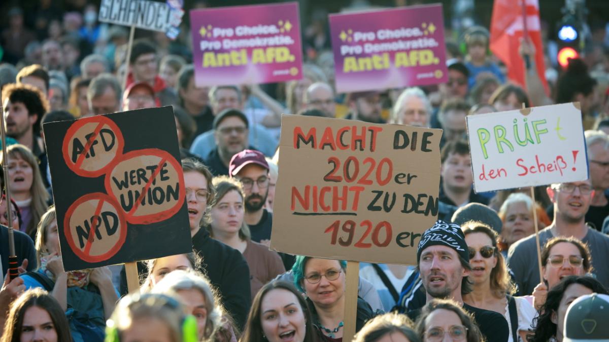 proteste in toata germania dupa victoria afd partidul poate castiga o noua regiune