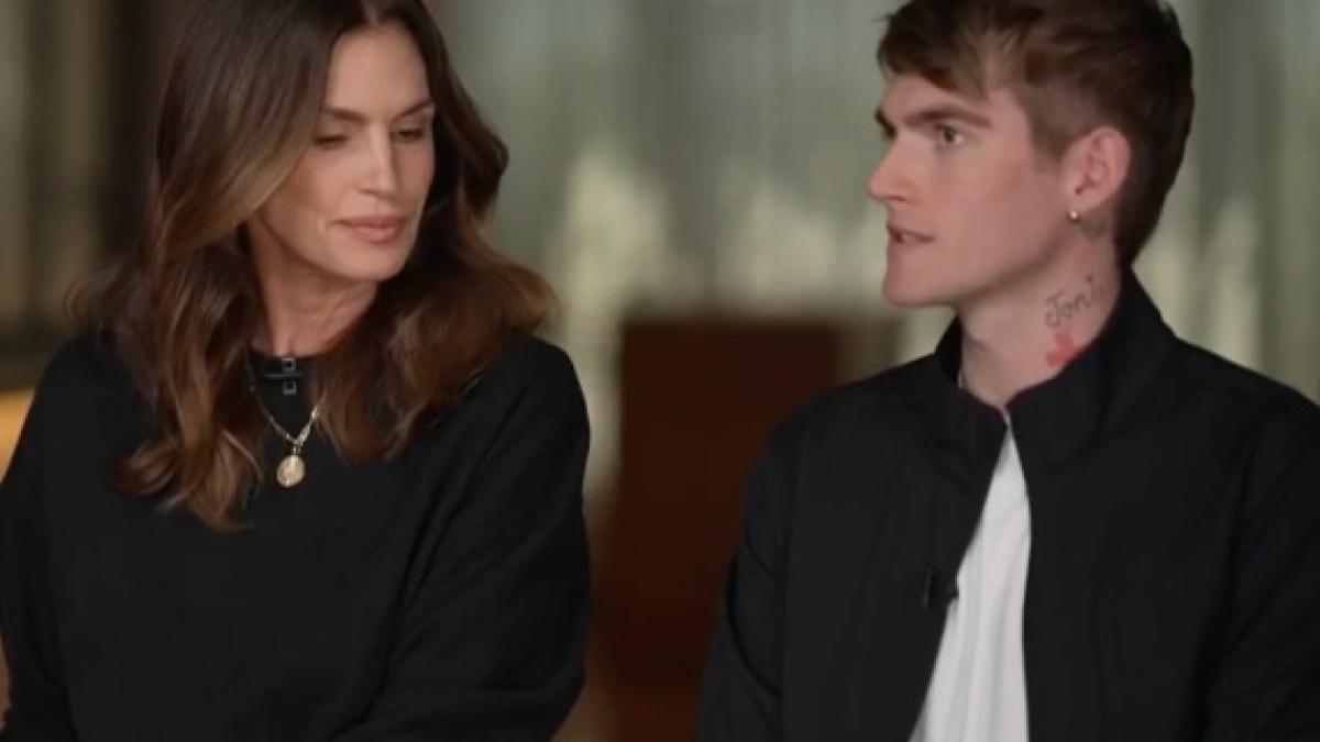 Cindy Crawford și Presley Gerber   Sursa foto captură YouTube Today