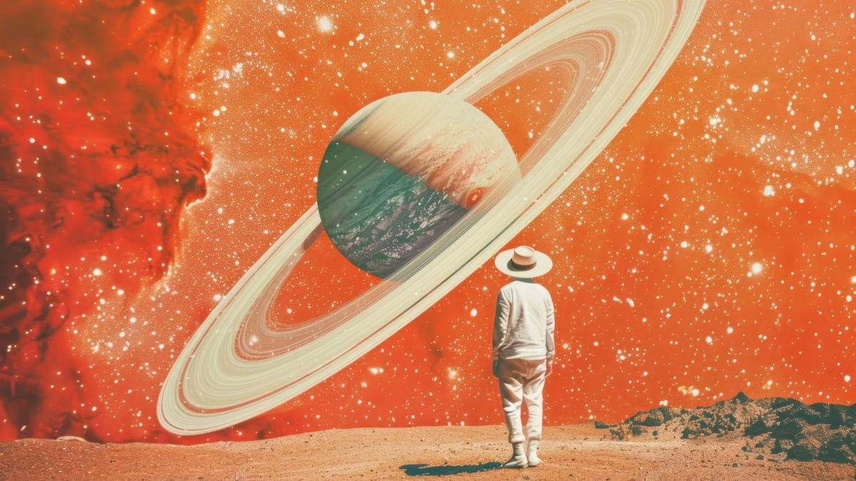 imagine retro persoana planeta